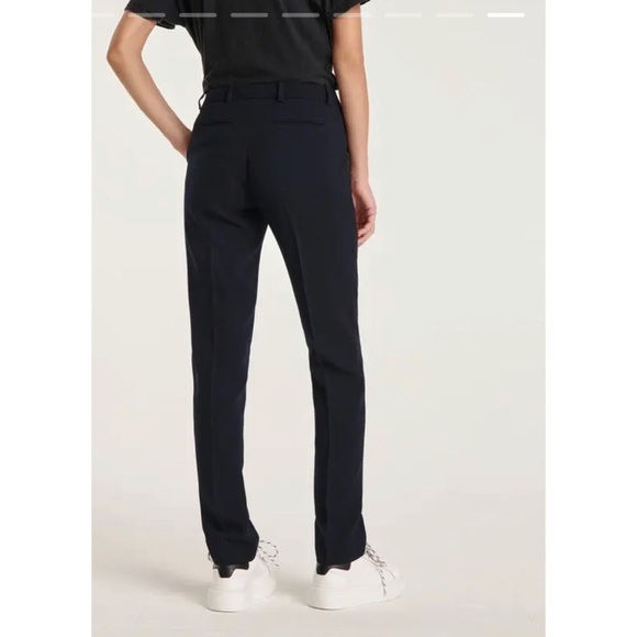 Brand New The Kooples Marta Crepe Suit Pants in Flowing Navy Size 34 FR/ 2 U.S. - Picture 7 of 14